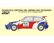 Decal – Pulsar GTI-R - 1992 Portugal - "SG Gigante" missing logo 1/24